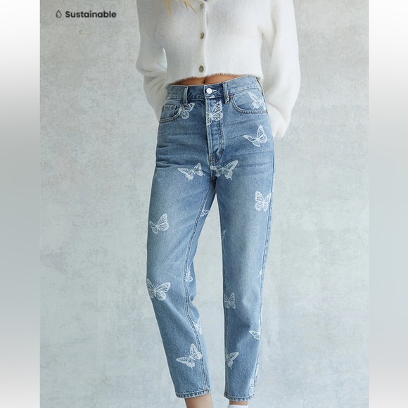 Ultra high rise slim pacsun butterfly jeans - Picture 1 of 5